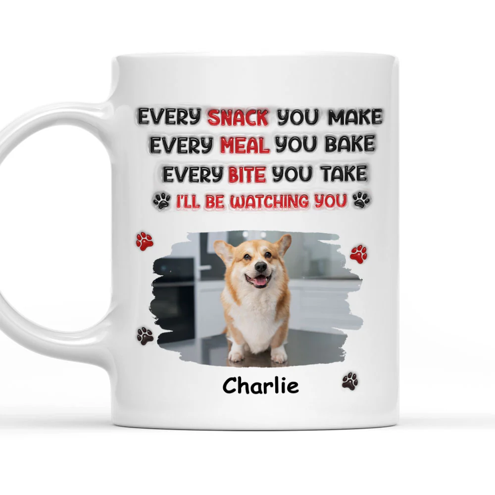 Watching You Forever Photo - Personalized Custom 3D Inflated Mug