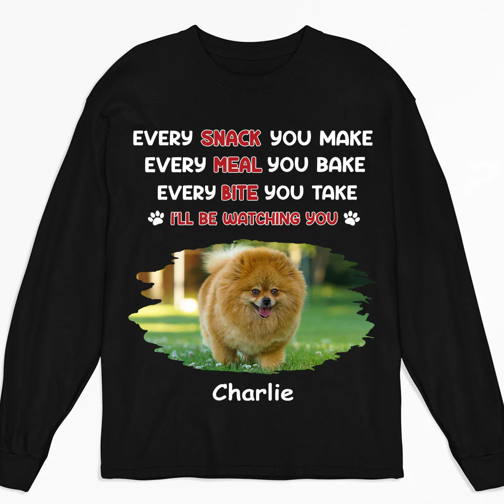 Watching You Forever Photo - Personalized Custom Long Sleeve T-shirt