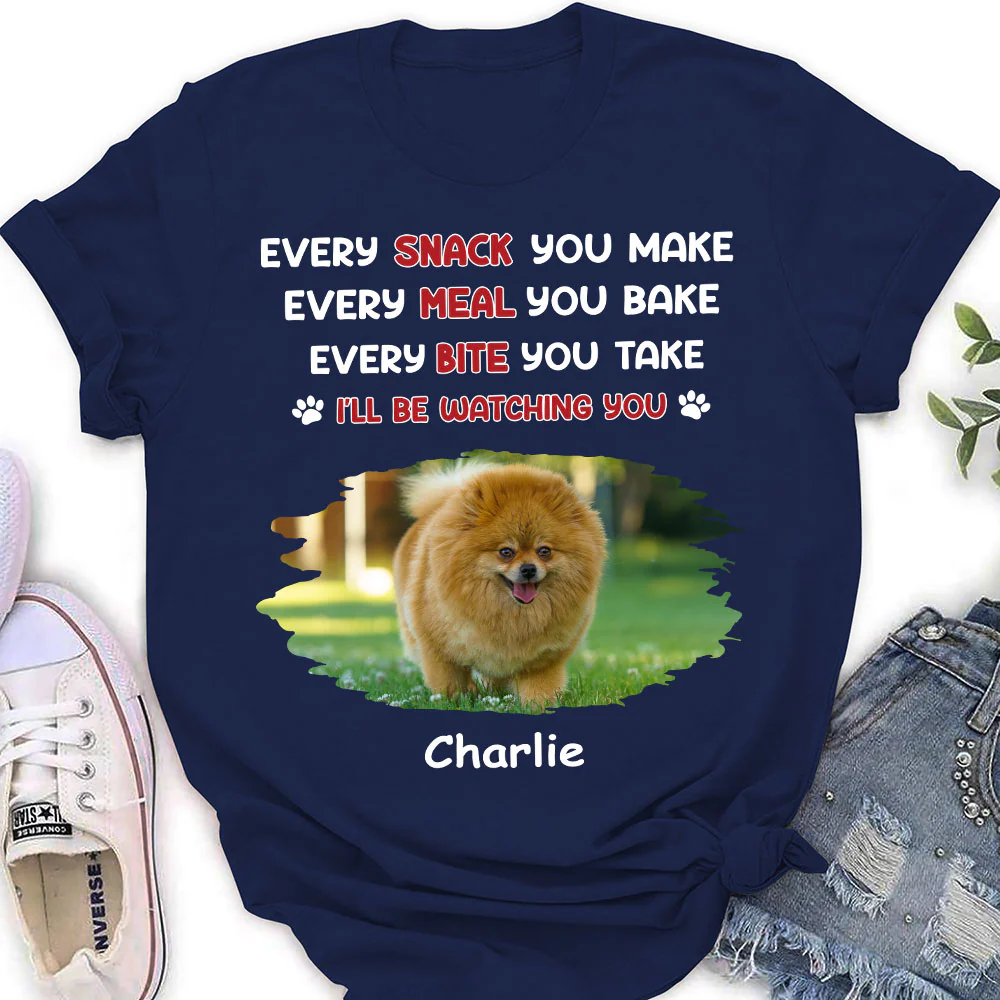 Watching You Forever Photo - Personalized Custom Women's T-shirt - Image 2
