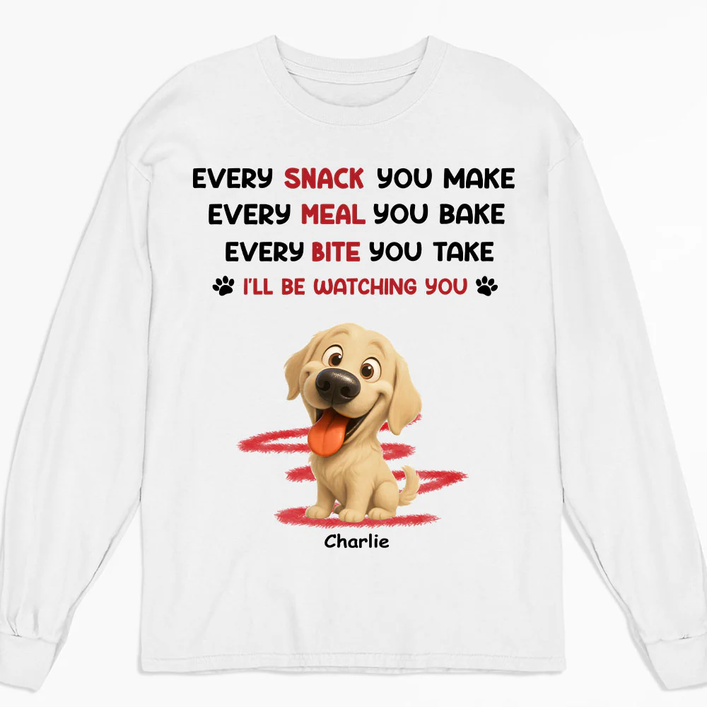 Watching You Forever Version 2 - Personalized Custom Long Sleeve T-shirt