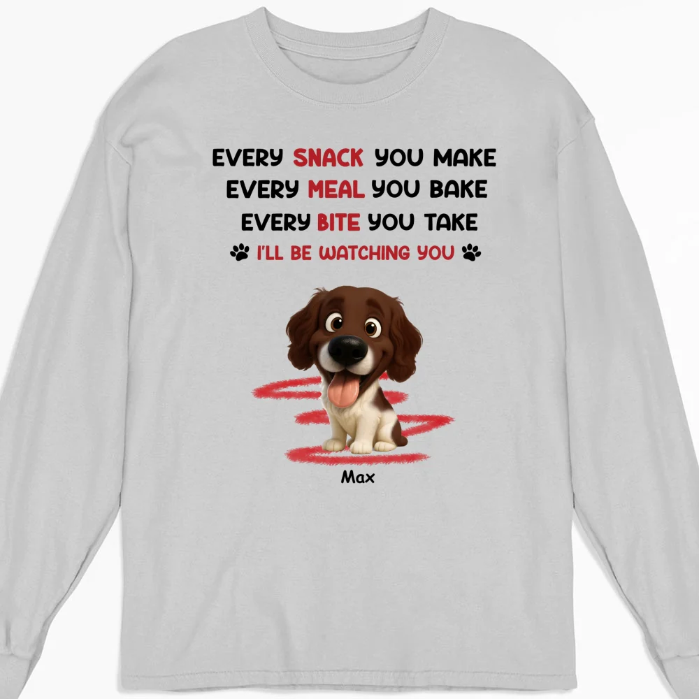 Watching You Forever Version 2 - Personalized Custom Long Sleeve T-shirt - Image 3