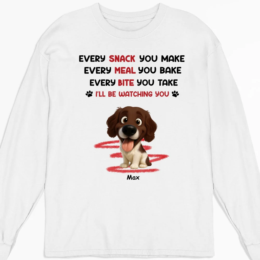 Watching You Forever Version 2 - Personalized Custom Long Sleeve T-shirt - Image 4