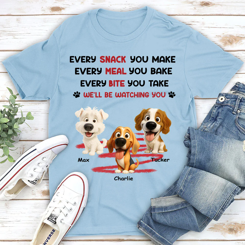 Watching You Forever Version 2 - Personalized Custom Unisex T-Shirt - Image 3