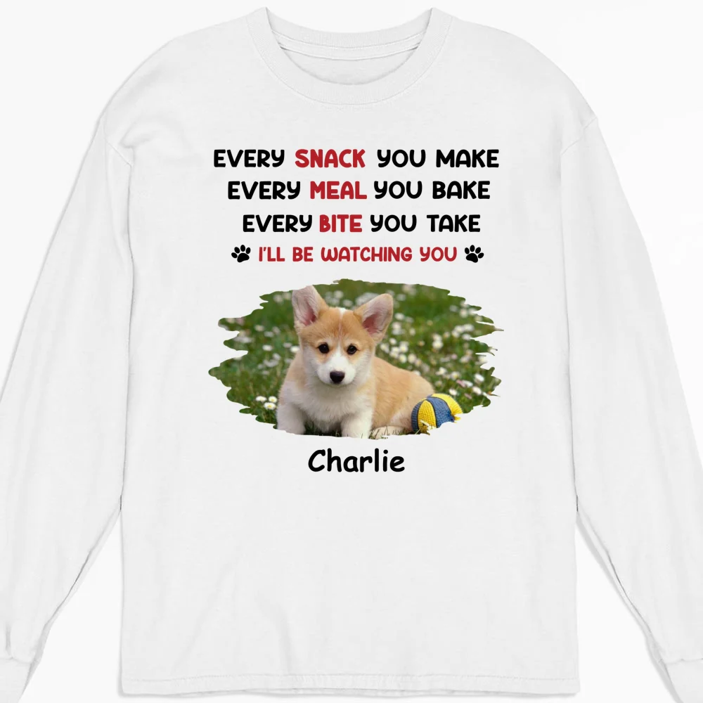 Watching You Forever Version Photo 2 - Personalized Custom Long Sleeve T-shirt - Image 4