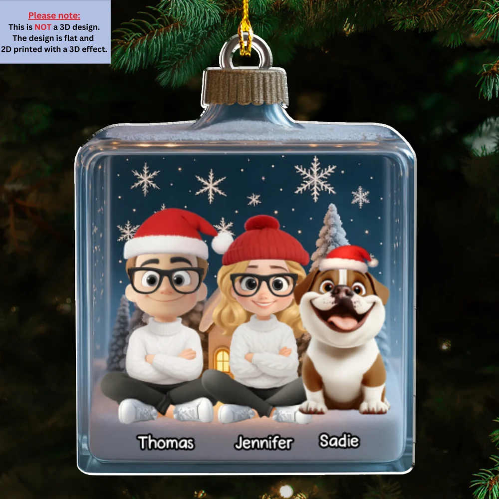 We And Our Dog Box - Personalized Custom Acrylic Ornament - Image 6
