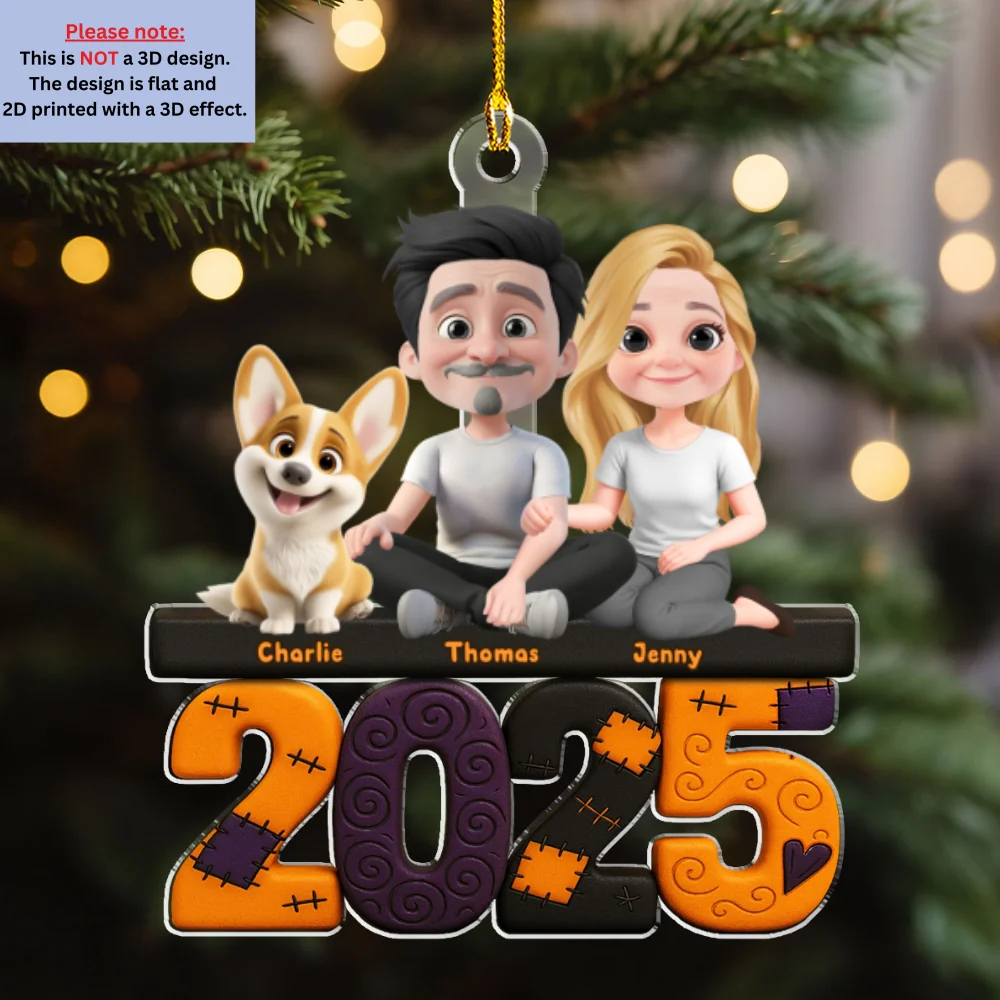 We And Our Dog Creepy - Personalized Custom Acrylic Ornament - Image 6