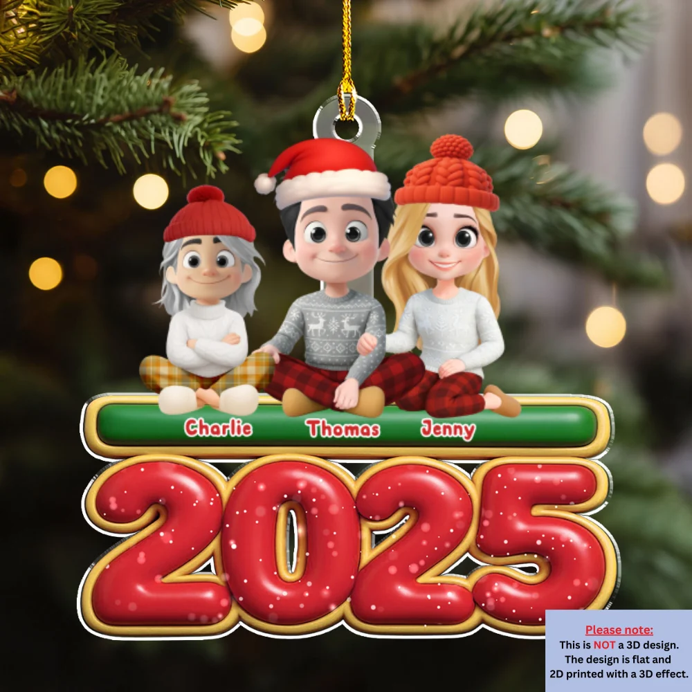 We And Our Kids - Personalized Custom Acrylic Ornament - Image 6