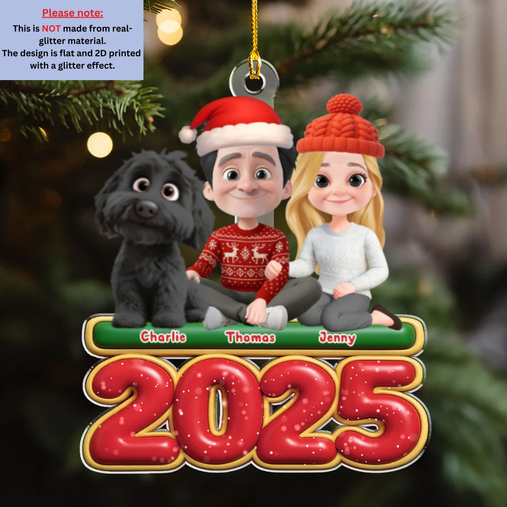 We And Our Pet - Personalized Custom Acrylic Ornament - Image 6