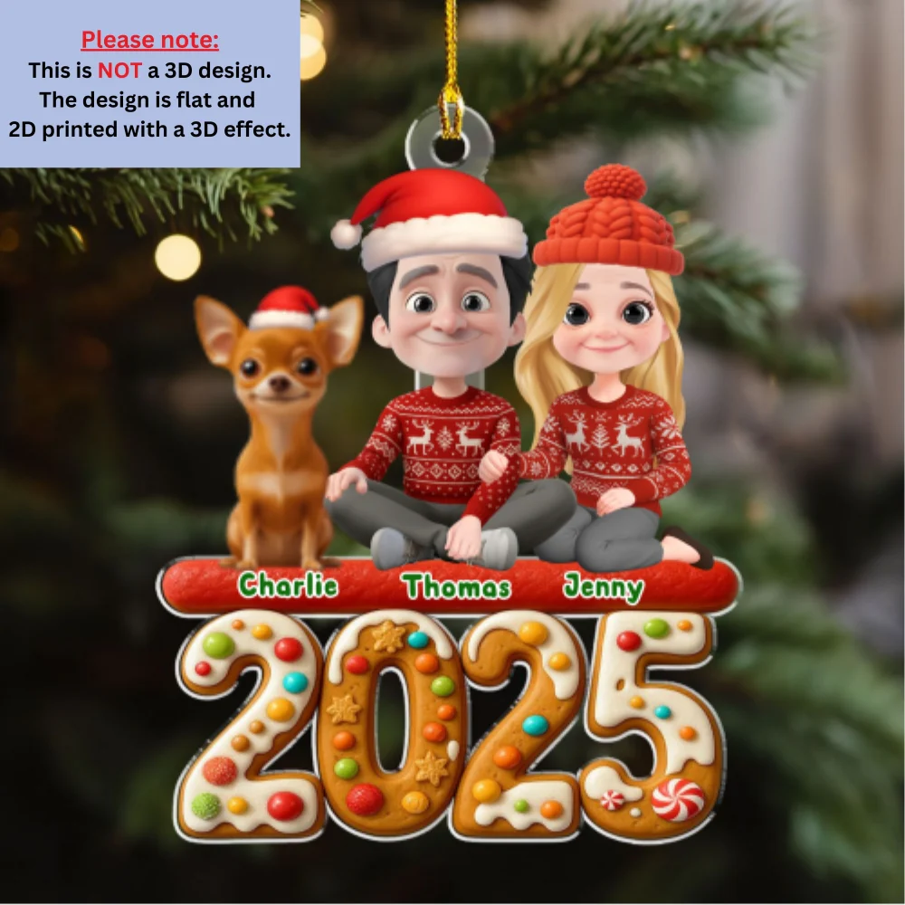 We And Our Pet Version 3 - Personalized Custom Acrylic Ornament - Image 6
