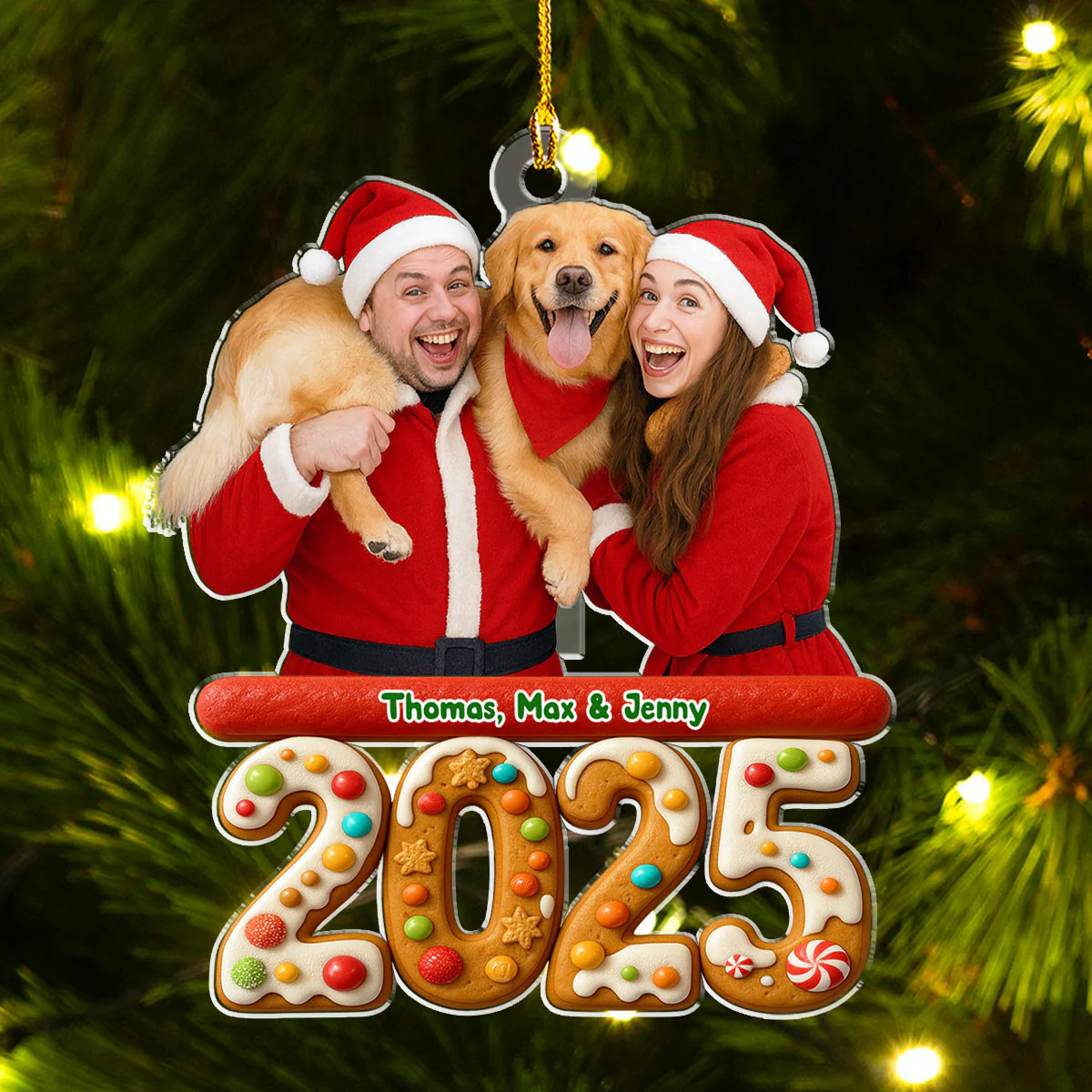 We And Our Pet Version 3 Photo - Personalized Custom Acrylic Ornament - Image 4