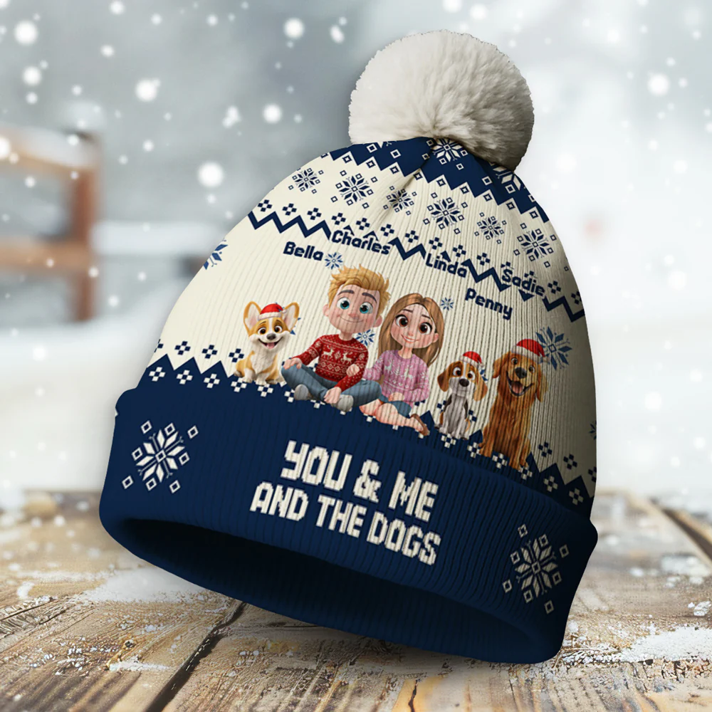 We Are Ahead All - Personalized Custom Bobble Beanie Hat - Image 3