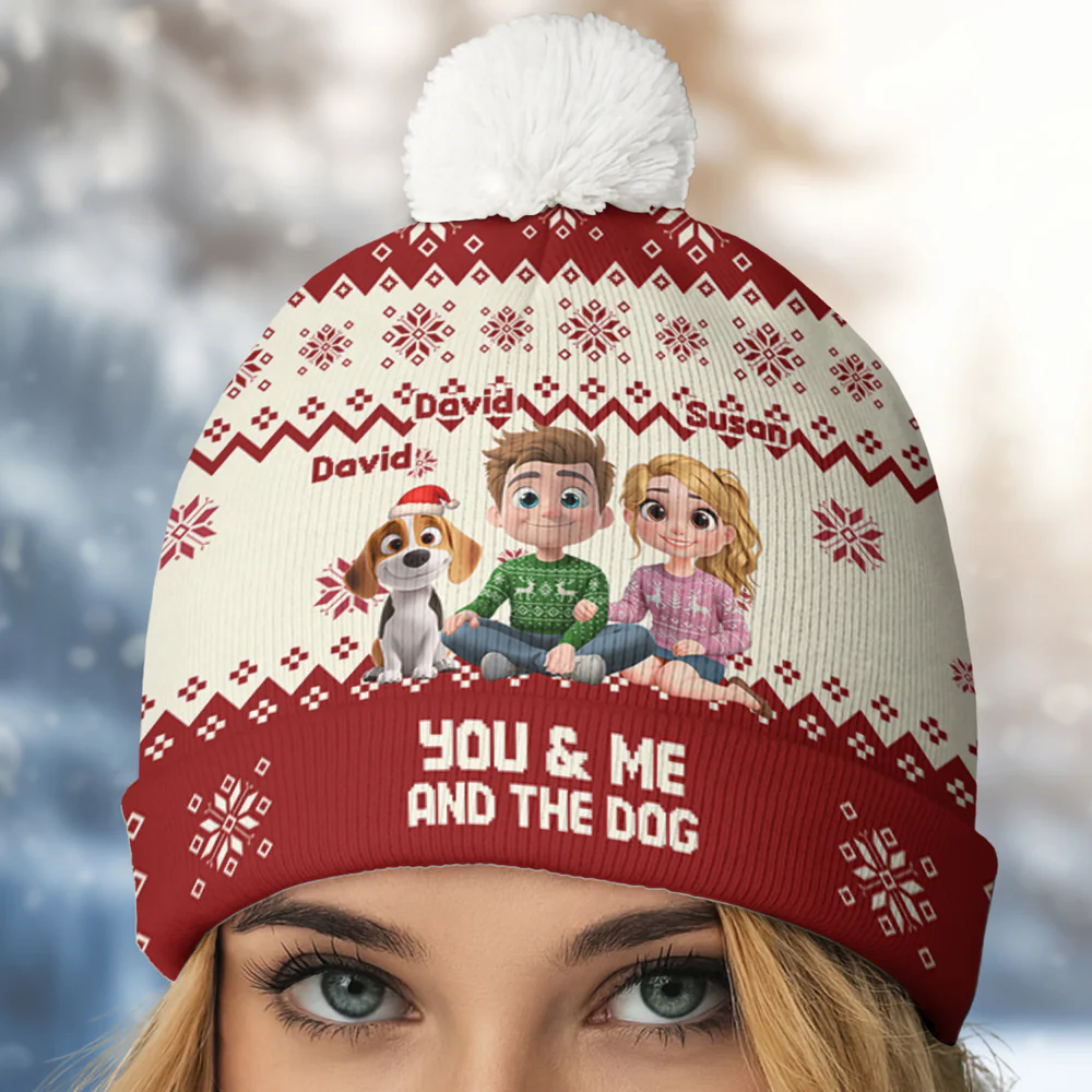 We Are Ahead All - Personalized Custom Bobble Beanie Hat - Image 4