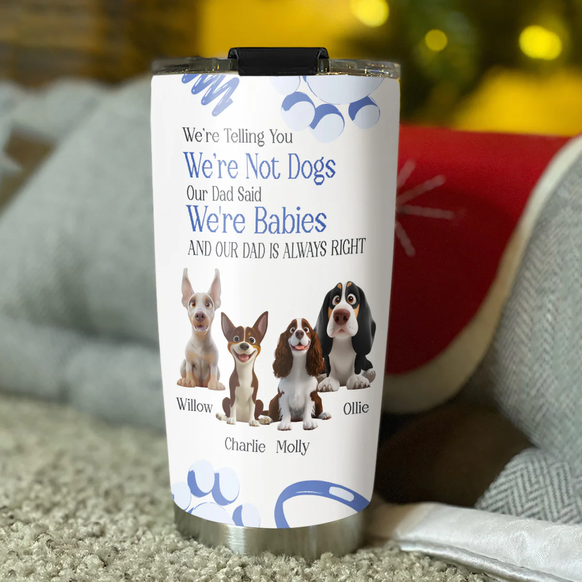 We Are Babies - Personalized Custom 3D Inflated Effect Tumbler - Image 4