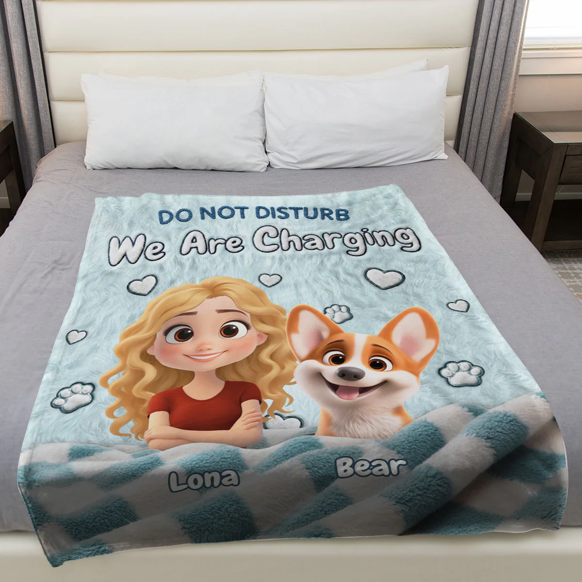 We Are Charging - Personalized Custom Fleece Blanket - Image 4