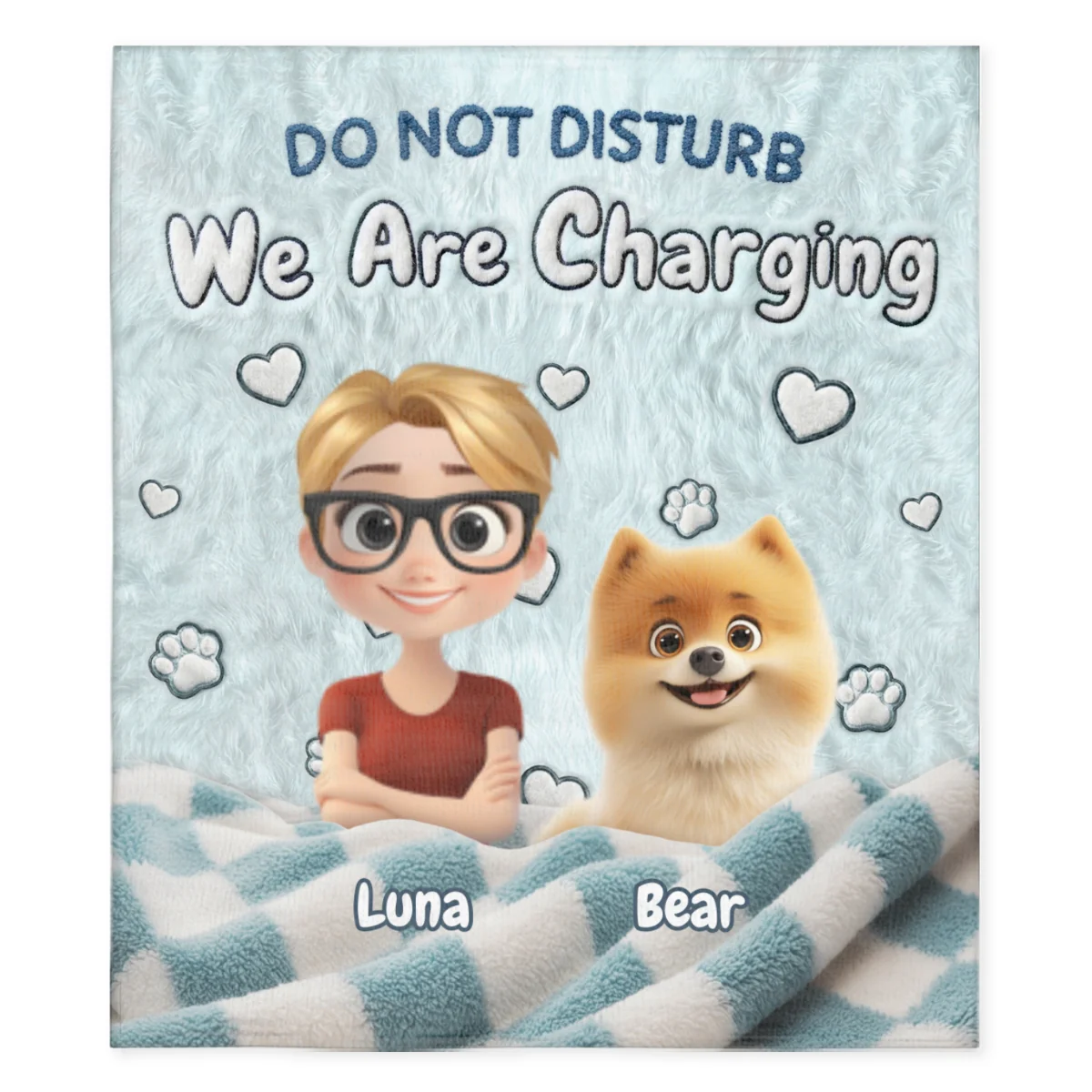 We Are Charging - Personalized Custom Fleece Blanket - Image 7
