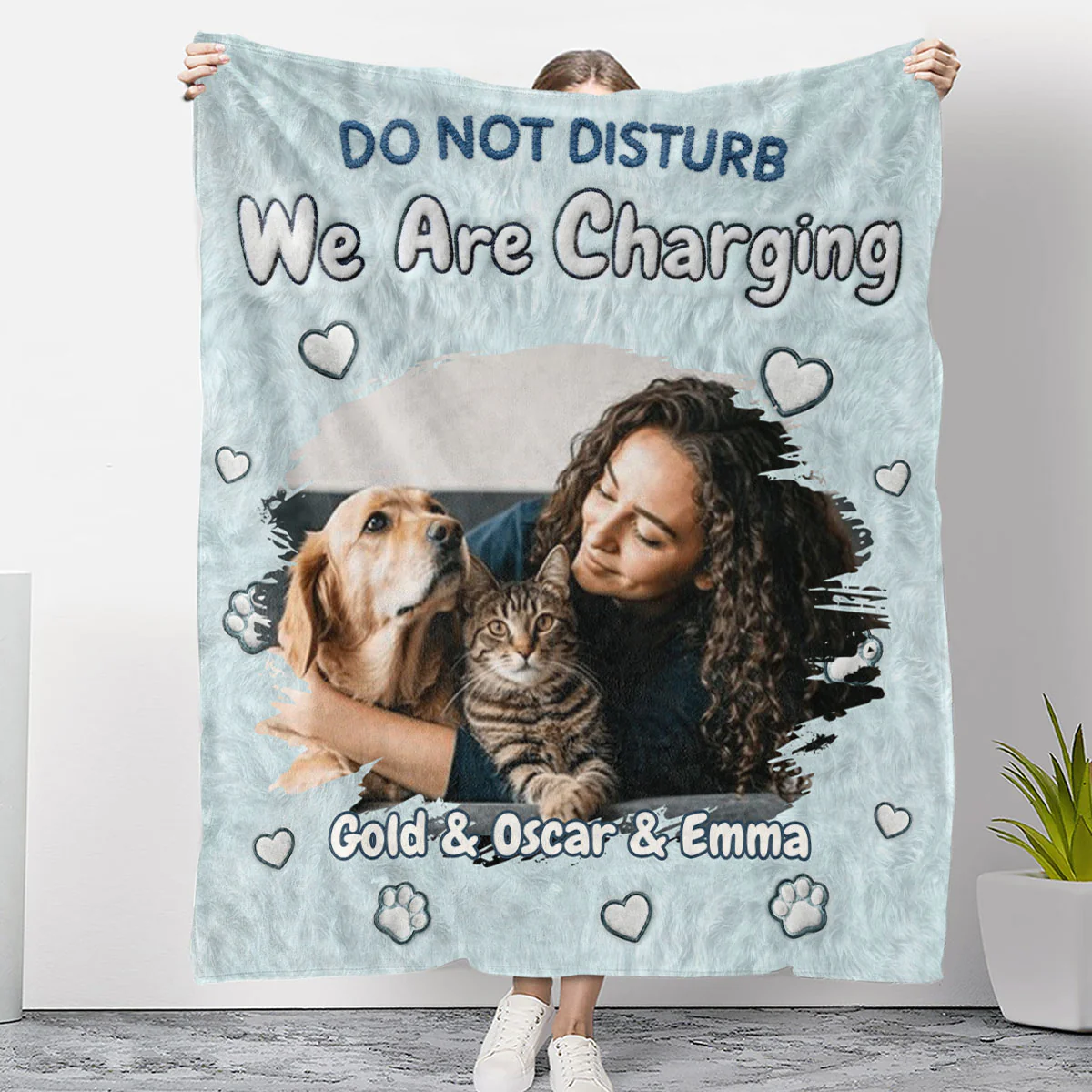 We Are Charging Photo - Personalized Custom Fleece Blanket