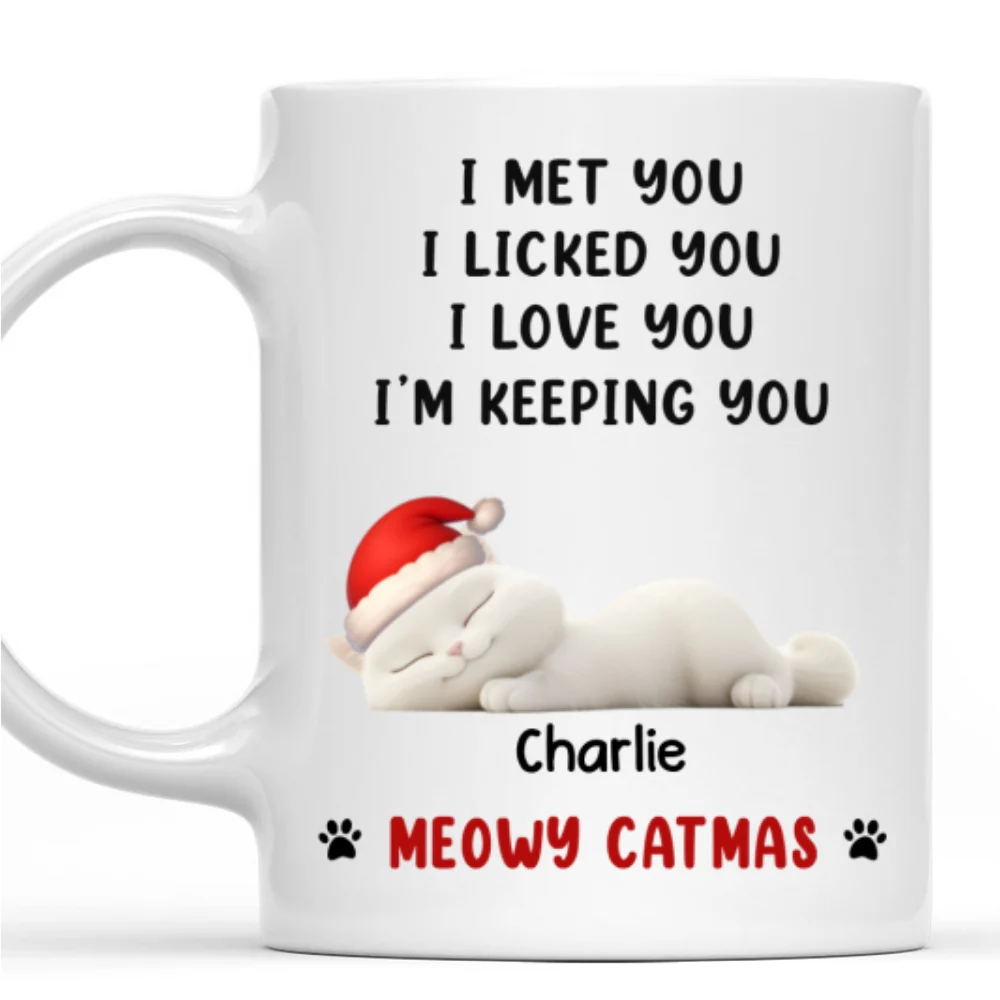 We Licked And Love You Ver Cat Christmas - Personalized Custom Coffee Mug - Image 7