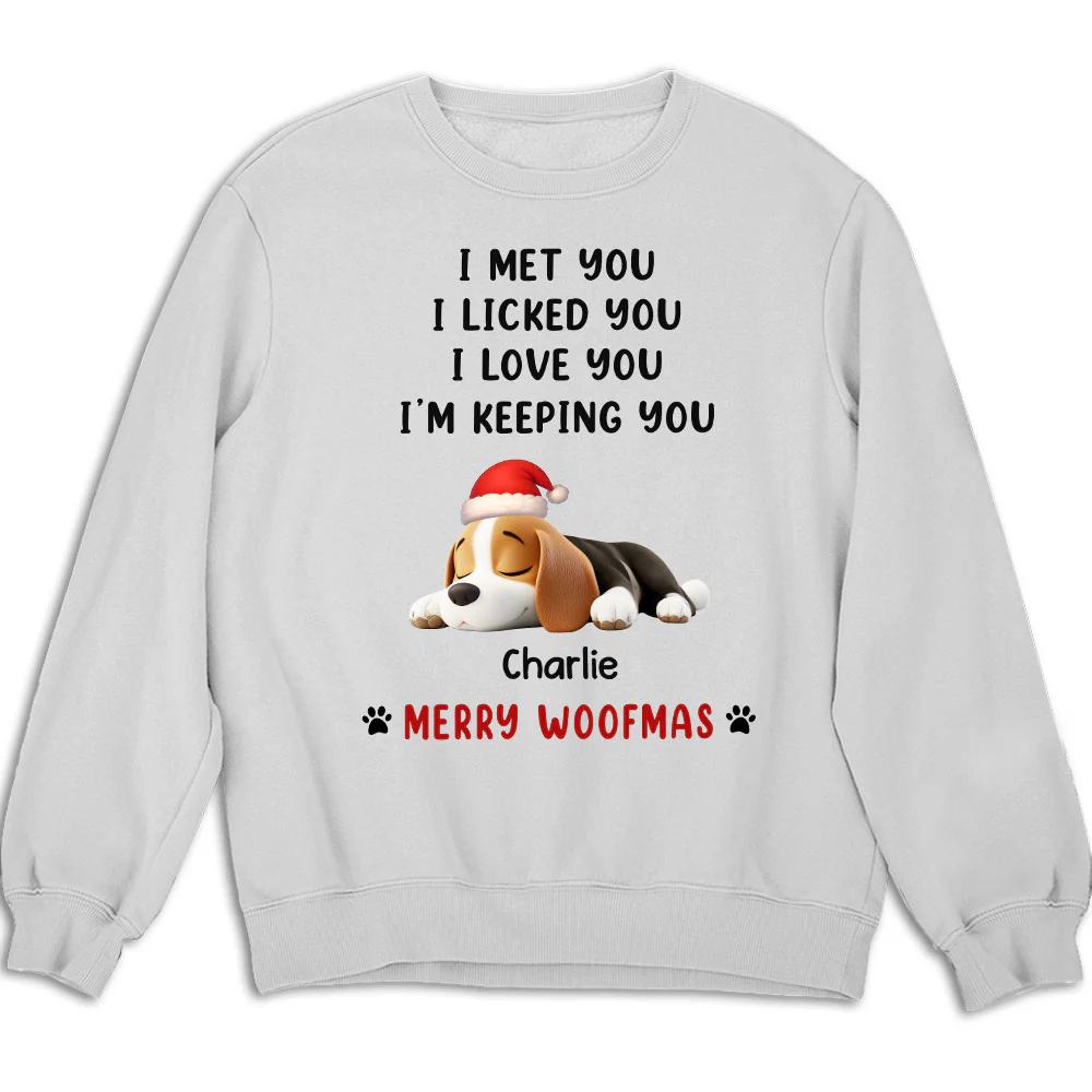 We Licked And Love You Ver Christmas - Personalized Custom Sweatshirt