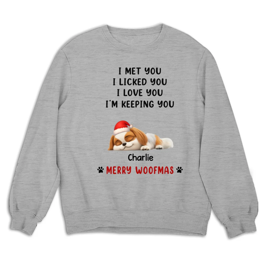 We Licked And Love You Ver Christmas - Personalized Custom Sweatshirt - Image 4