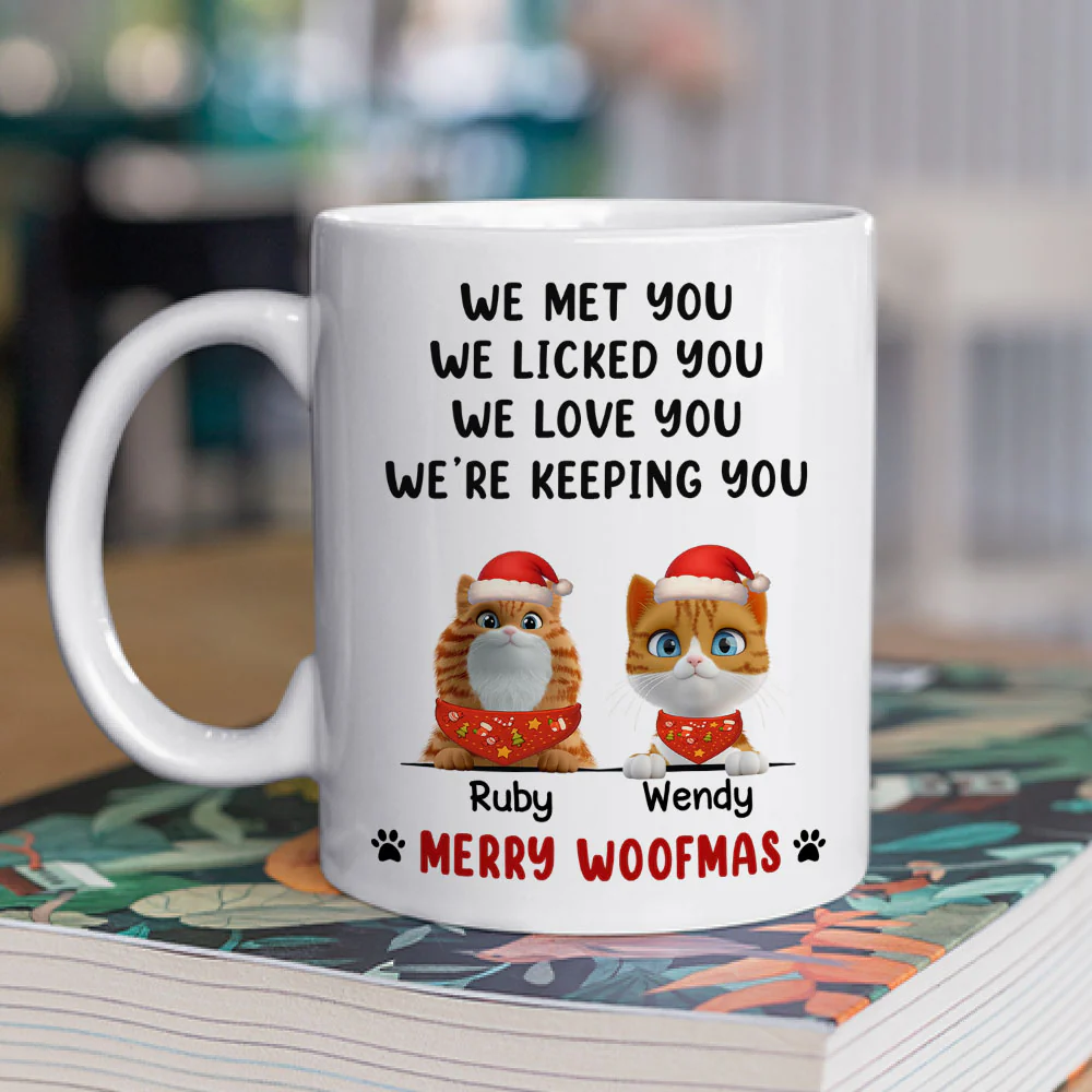 We Licked And Meow You Ver Christmas 2 - Personalized Custom Coffee Mug - Image 2