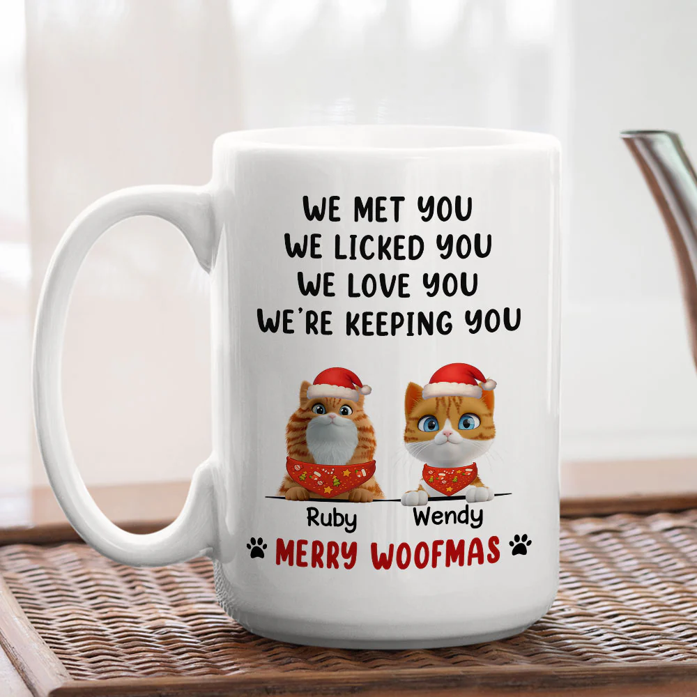 We Licked And Meow You Ver Christmas 2 - Personalized Custom Coffee Mug - Image 4