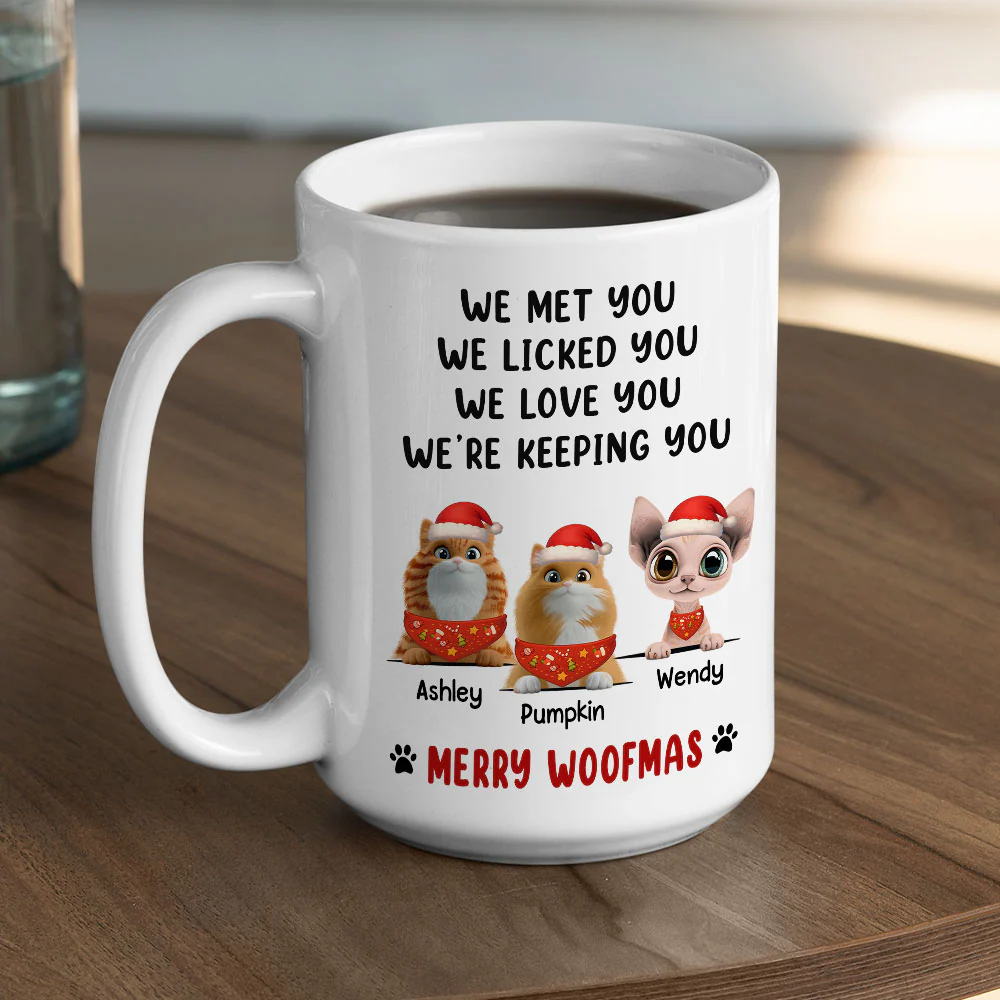 We Licked And Meow You Ver Christmas 2 - Personalized Custom Coffee Mug - Image 5