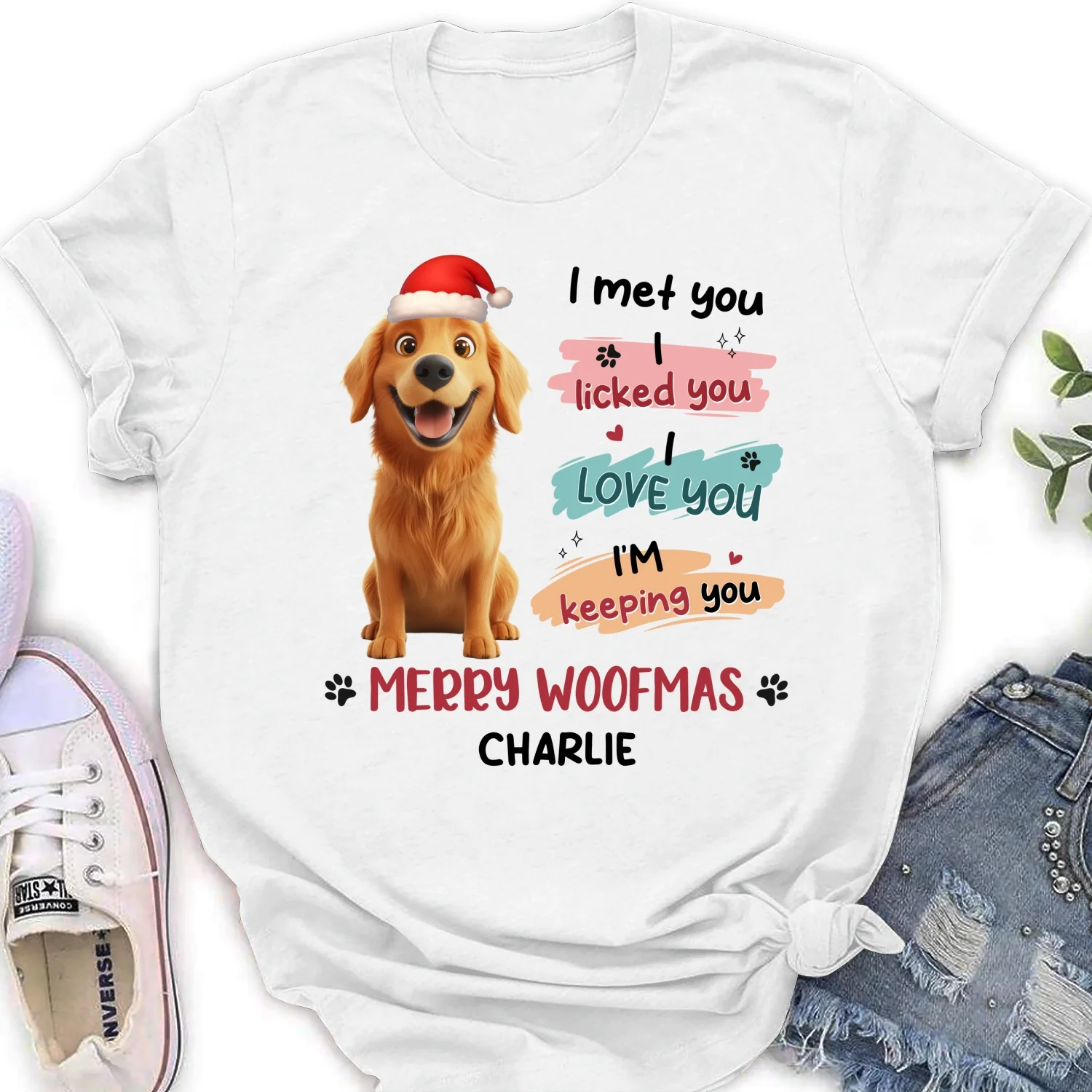 We Licked You - Personalized Custom Women's T-Shirt - Image 5