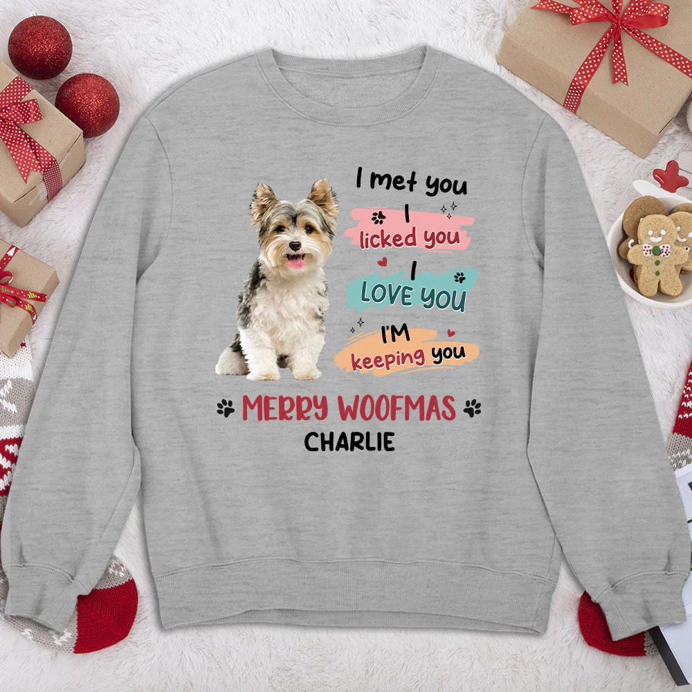 We Licked You Photo - Personalized Custom Sweatshirt - Image 2