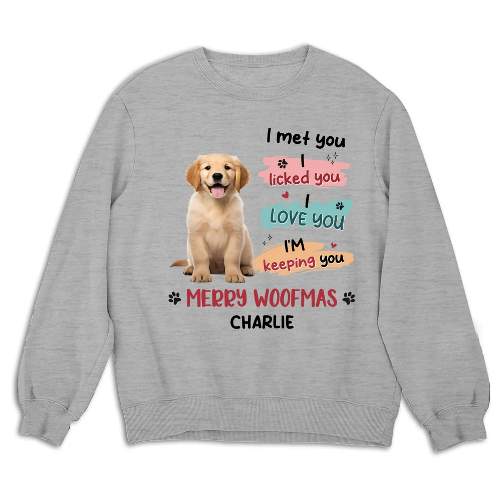 We Licked You Photo - Personalized Custom Sweatshirt - Image 4