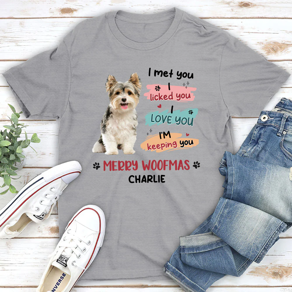 We Licked You Photo - Personalized Custom Unisex T-Shirt - Image 2