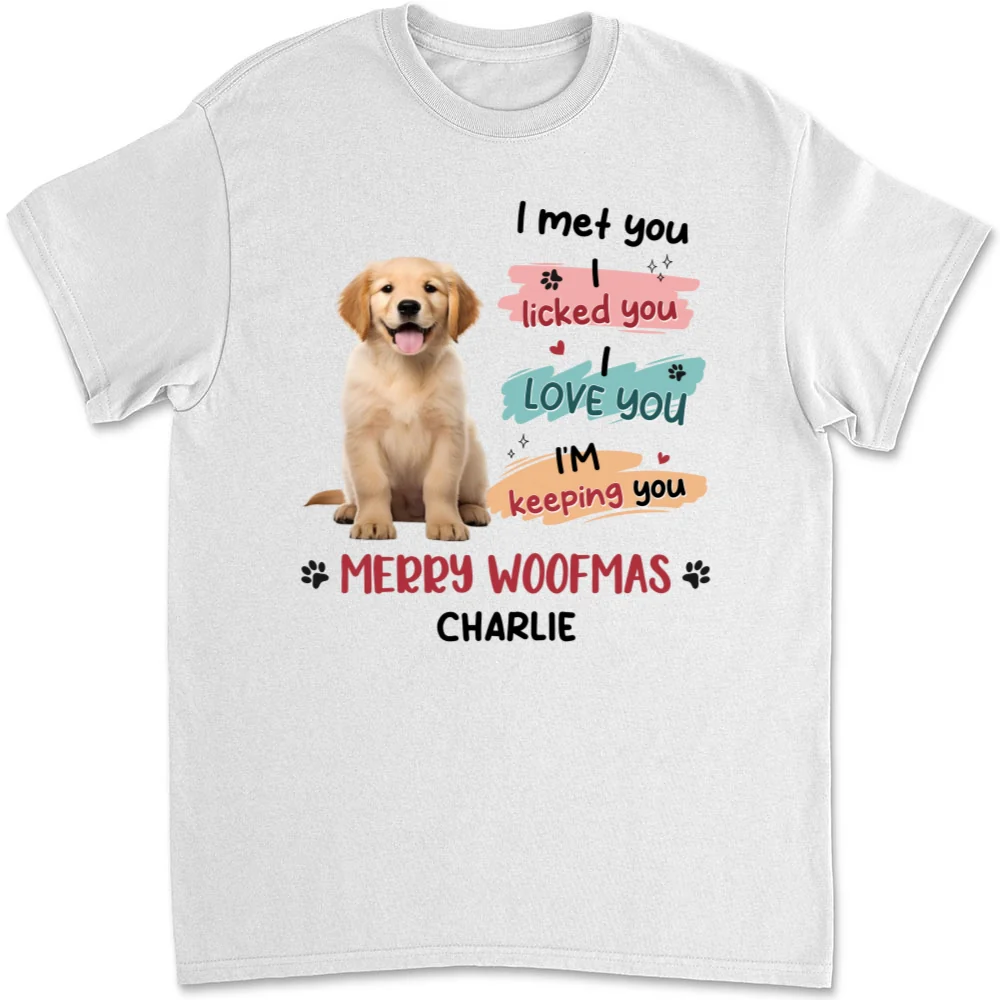 We Licked You Photo - Personalized Custom Unisex T-Shirt - Image 3