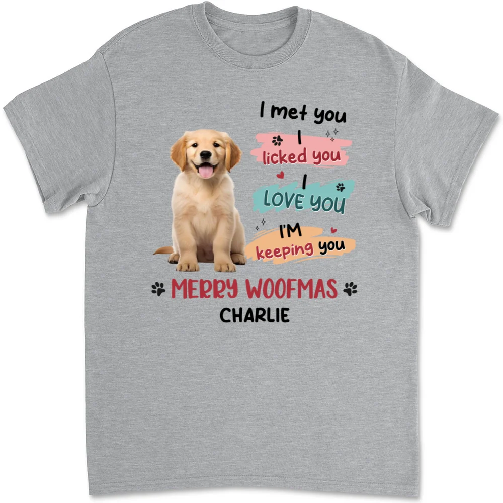 We Licked You Photo - Personalized Custom Unisex T-Shirt - Image 4