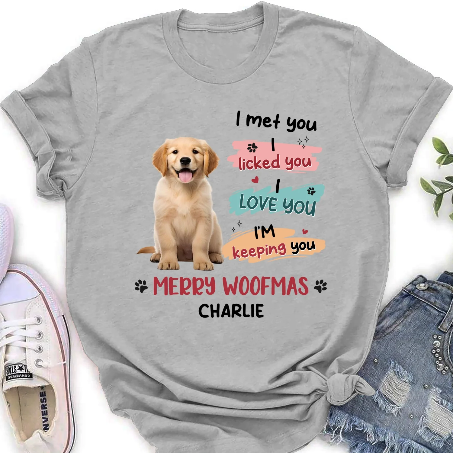 We Licked You Photo - Personalized Custom Women's T-Shirt - Image 2