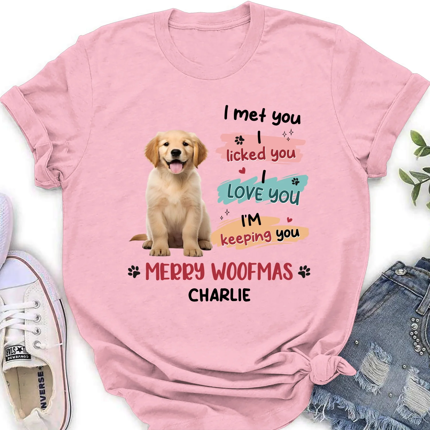 We Licked You Photo - Personalized Custom Women's T-Shirt - Image 3