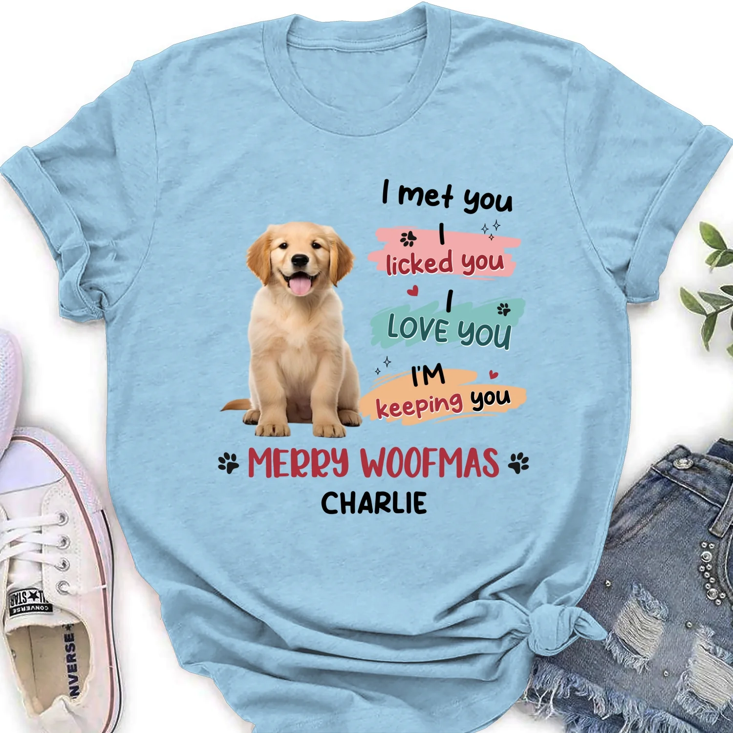 We Licked You Photo - Personalized Custom Women's T-Shirt - Image 4