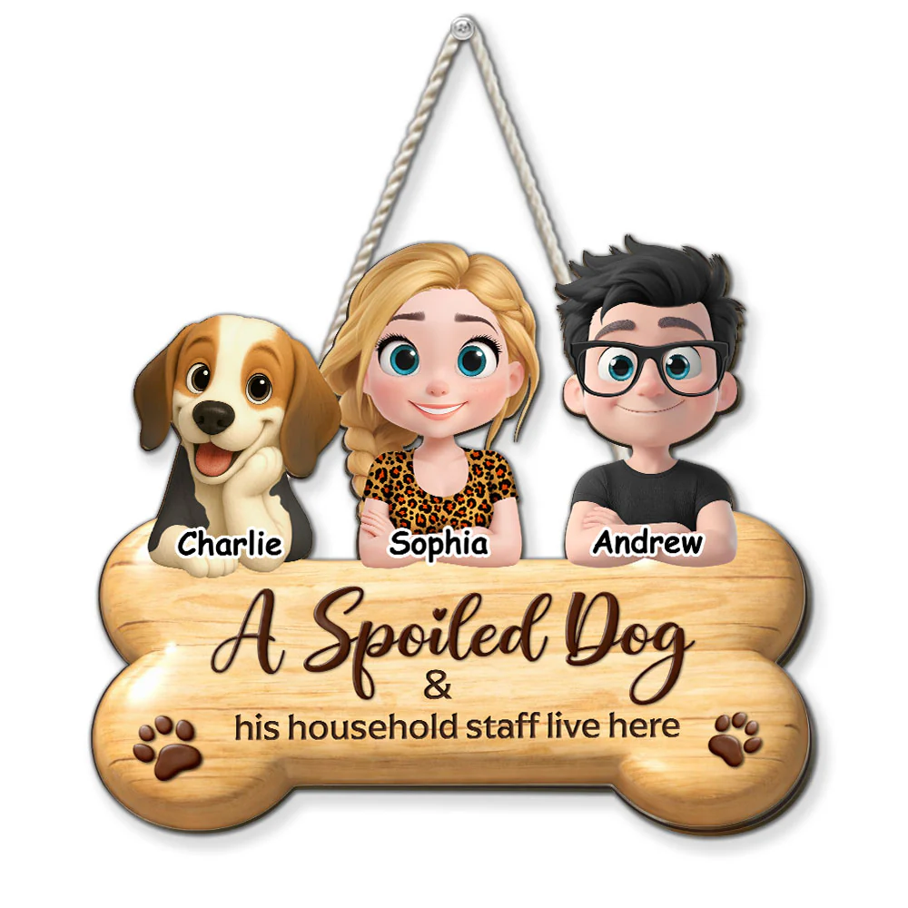 We Live Here For Your Information - Personalized Custom 3D Effect Wood Sign