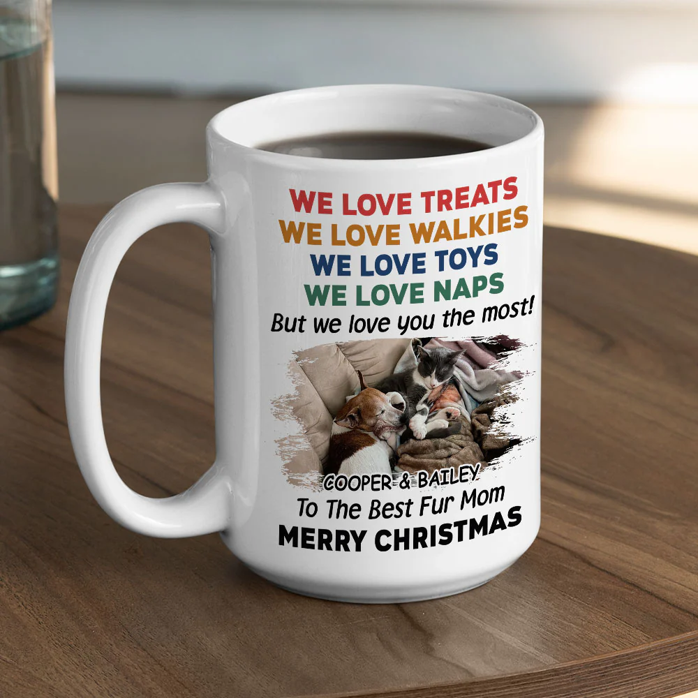 We Love You Snow Ver Photo - Personalized Custom Coffee Mug - Image 6