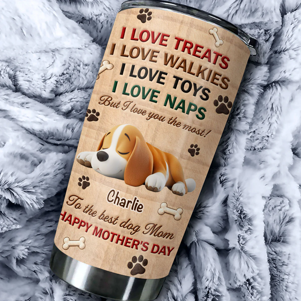 We Love You The Most Stuffy Ver 2 - Personalized Custom 3D Effect Tumbler - Image 2