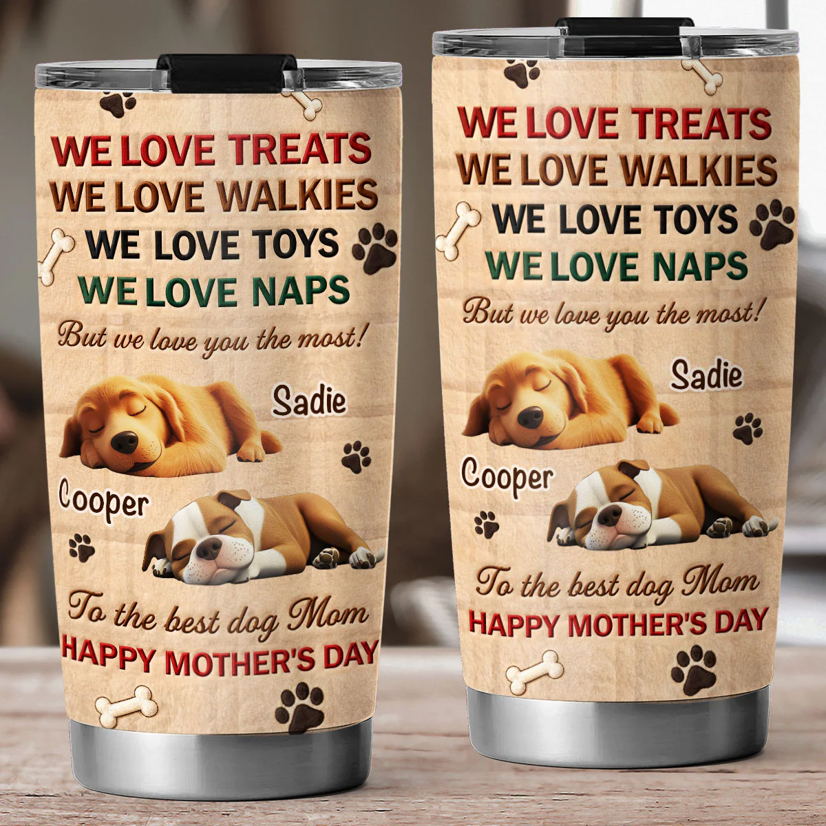 We Love You The Most Stuffy Ver 2 - Personalized Custom 3D Effect Tumbler - Image 3