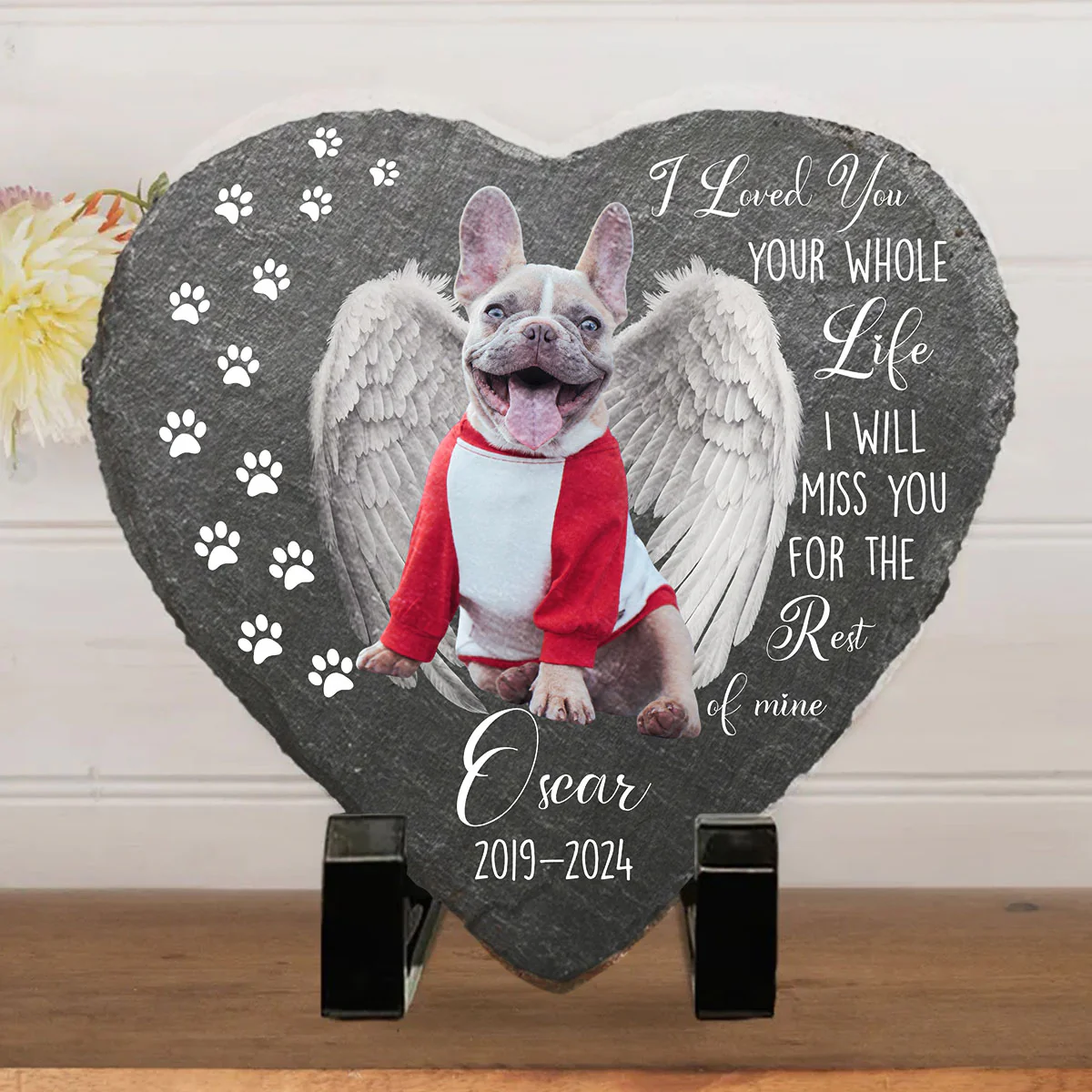 We Love You Whole Life - Personalized Custom Pet Memorial Stone - Image 3