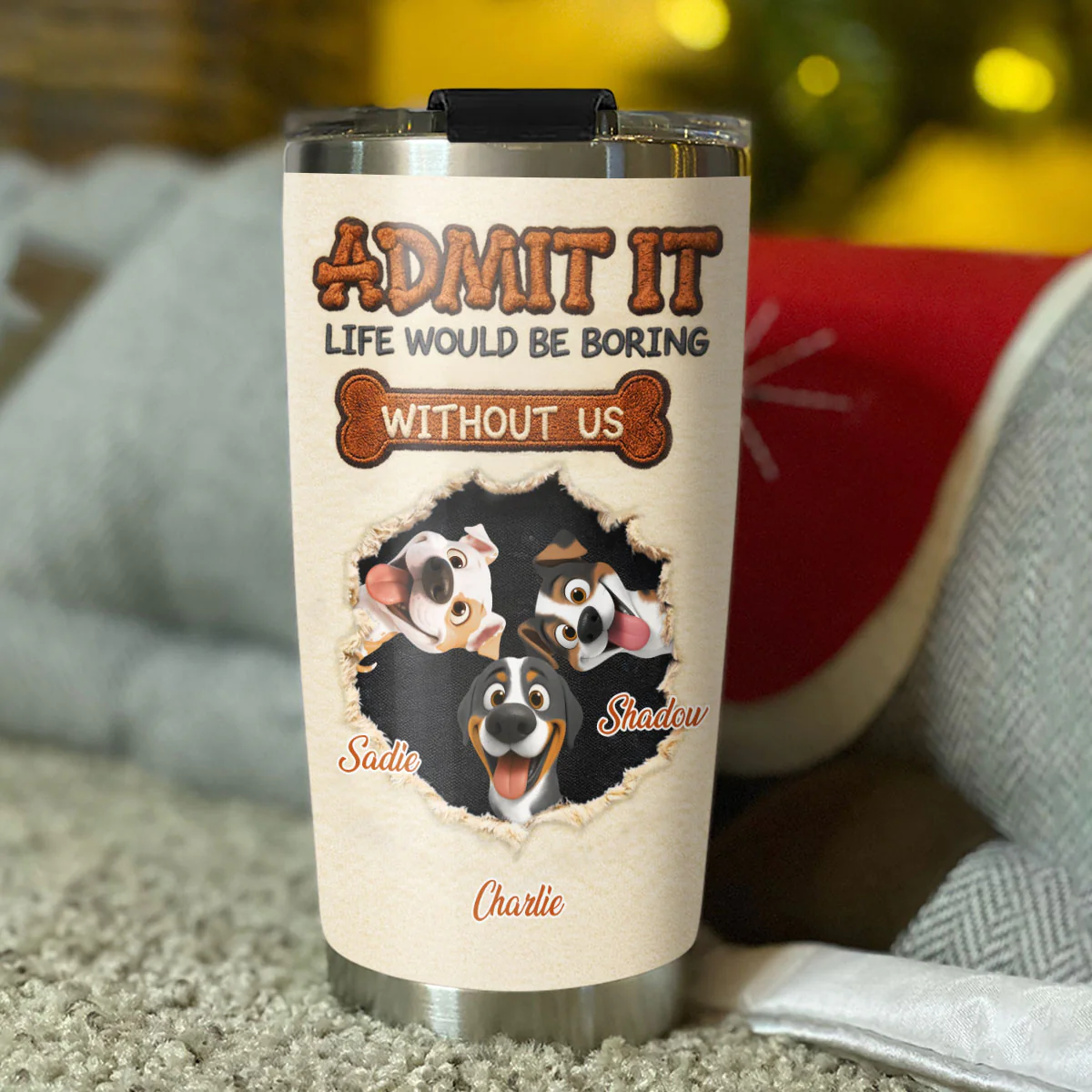 We Make Life Less Boring - Personalized Custom Tumbler - Image 4