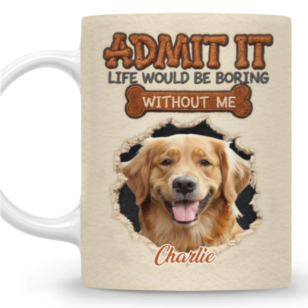 We Make Life Less Boring Photo - Personalized Custom Coffee Mug - Image 3
