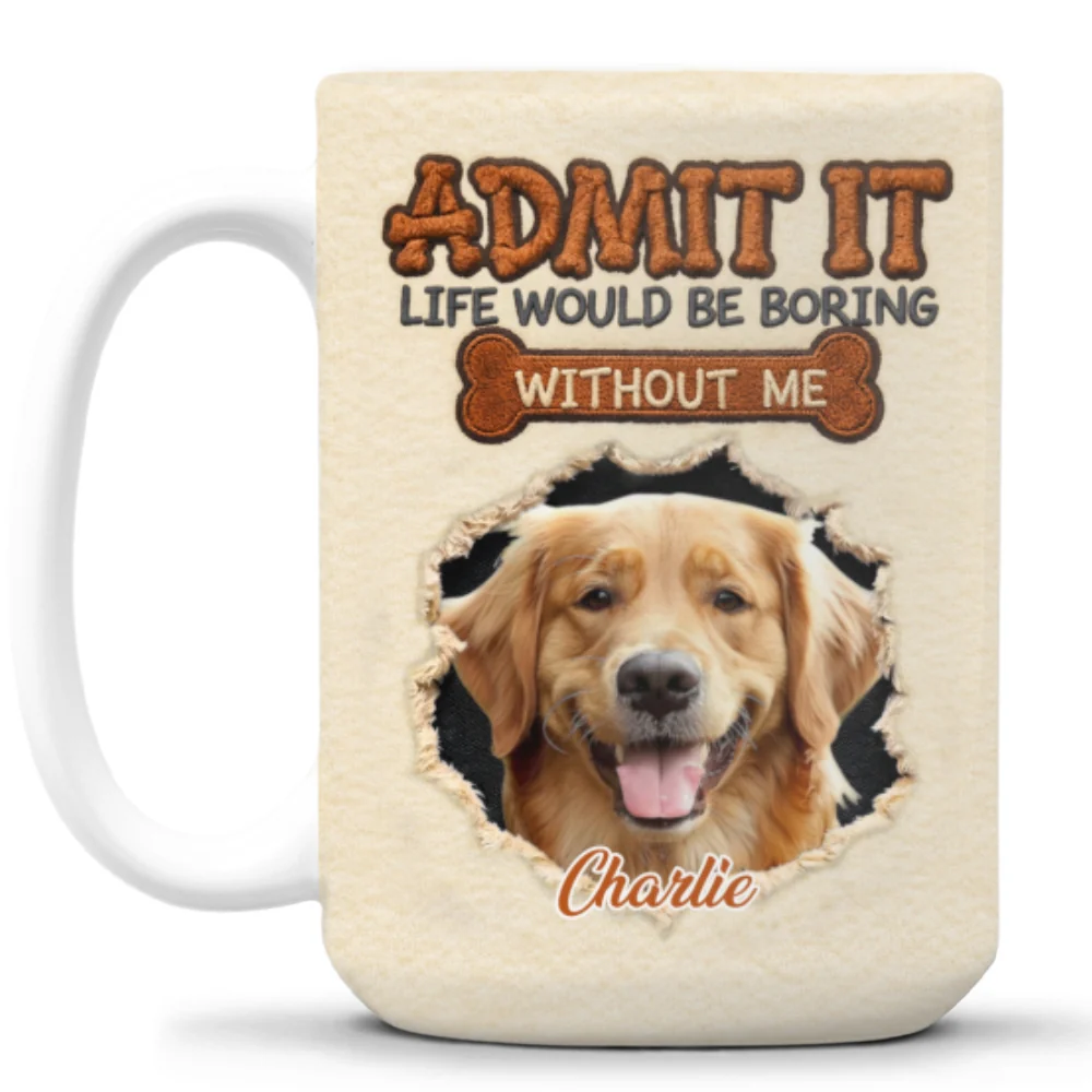 We Make Life Less Boring Photo - Personalized Custom Coffee Mug - Image 4