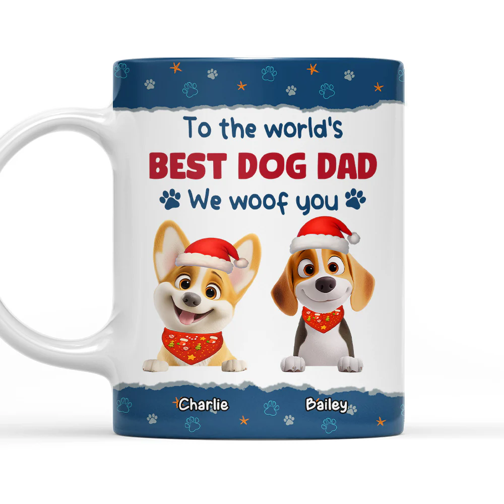 We Mean We Woof You - Personalized Custom Coffee Mug