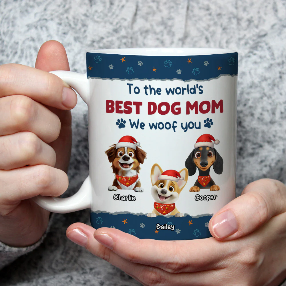 We Mean We Woof You - Personalized Custom Coffee Mug - Image 2