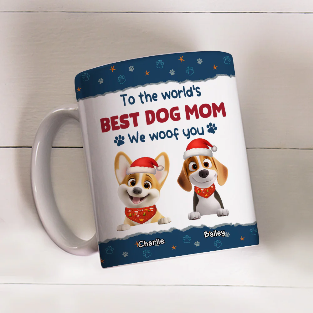 We Mean We Woof You - Personalized Custom Coffee Mug - Image 3