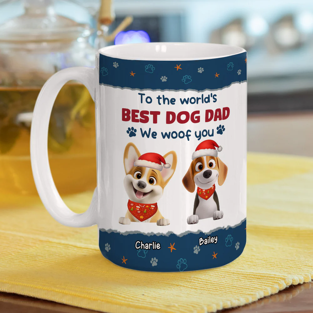 We Mean We Woof You - Personalized Custom Coffee Mug - Image 4