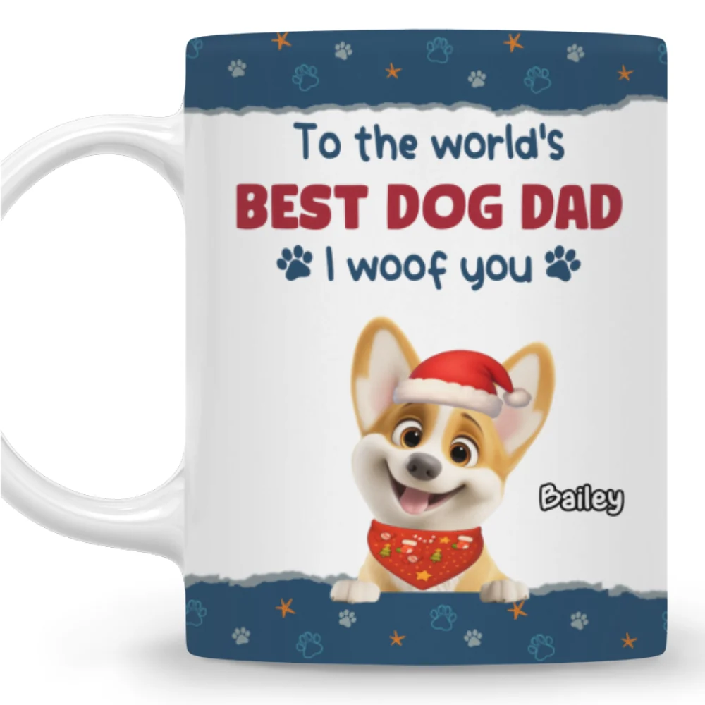 We Mean We Woof You - Personalized Custom Coffee Mug - Image 6