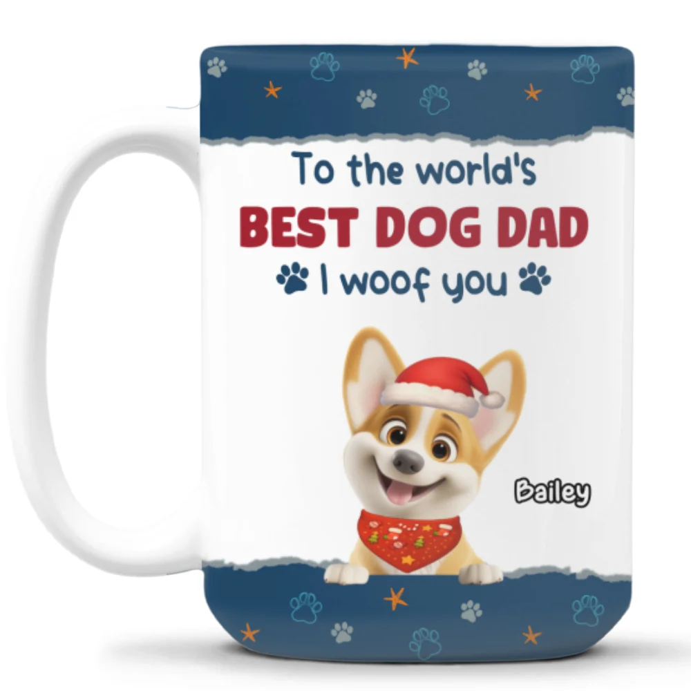 We Mean We Woof You - Personalized Custom Coffee Mug - Image 7