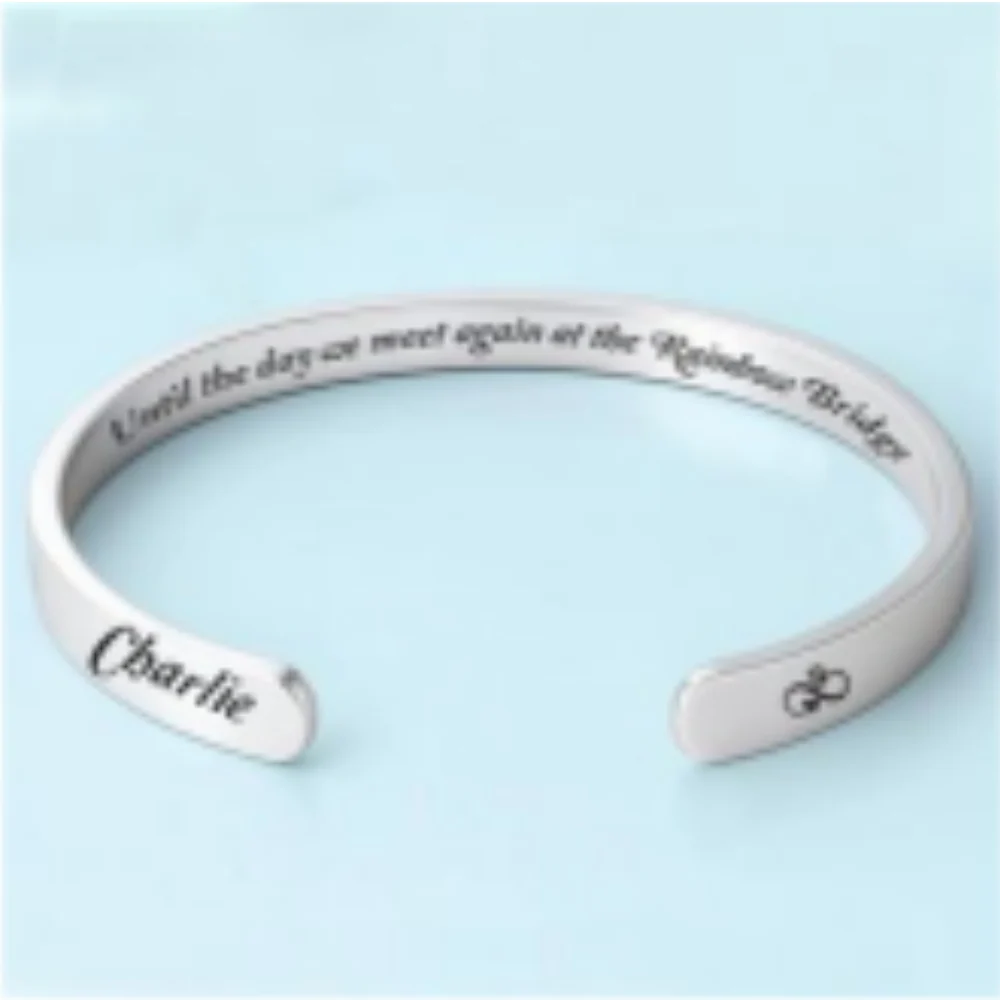 We Meet Again - Personalized Custom Bracelet Cuff - Image 7
